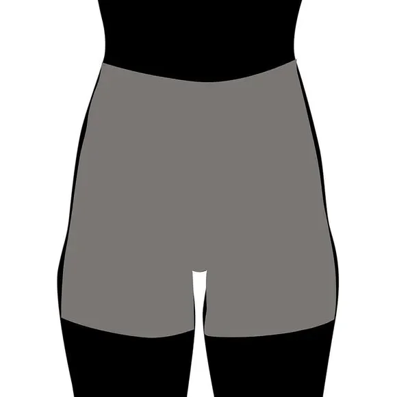 Leonisa NWT Mid-Rise Sculpting Butt Lifter Shaper Short Black Large